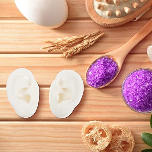 iplusmile 2 Pairs Silicone Ear Model Flexible Earmold Ear Displays Model for ...
