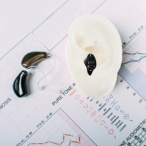 iplusmile 2 Pairs Silicone Ear Model Flexible Earmold Ear Displays Model for ...