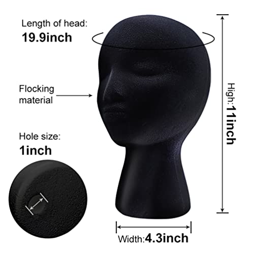 iplusmile Bald Mannequin Head Female Professional Cosmetology Manikin Head Mo...
