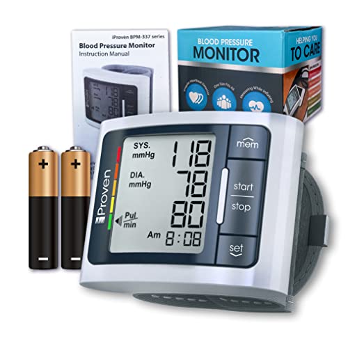 iProven Blood Pressure Monitor Wrist Cuff, 1 Size bp Cuff fits All, Automatic...
