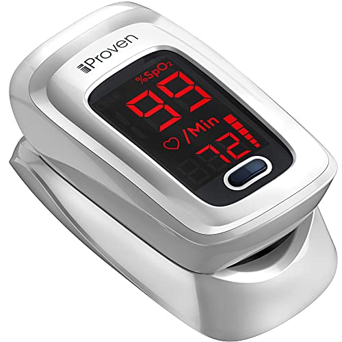 iProven Pulse Oximeter with Heart Rate Monitor on Fingertip, Oxygen Saturatio...
