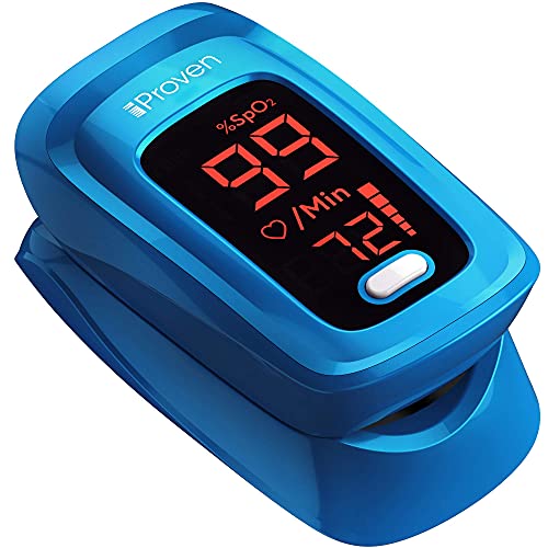 iProven Pulse Oximeter with Heart Rate Monitor on Fingertip, Oxygen Saturatio...