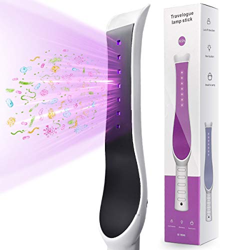UV Light Sanitizer Wand, Portable UVC Light Sanitizer Perfect for Home Hotel ...