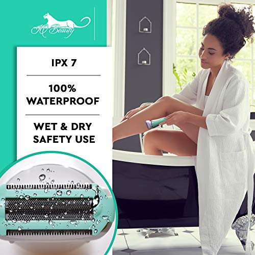 IQ Beauty Electric Razor for Women Cordless 3 Blade Rechargeable Waterproof L...