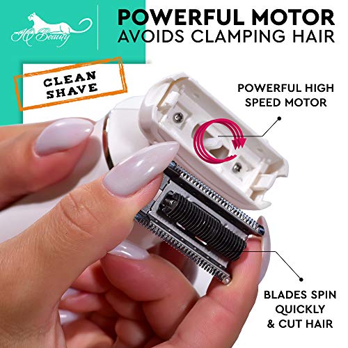 IQ Beauty Electric Razor for Women Cordless 3 Blade Rechargeable Waterproof L...