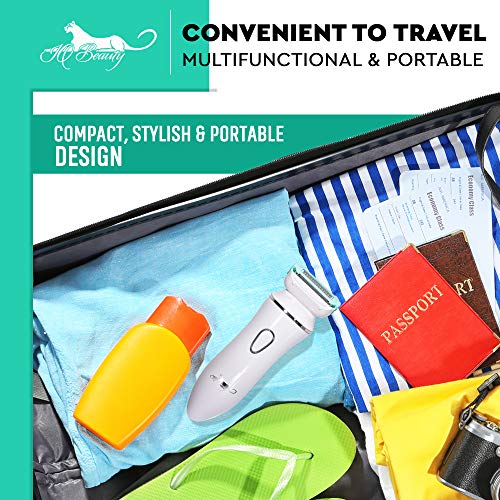 IQ Beauty Electric Razor for Women Cordless 3 Blade Rechargeable Waterproof L...