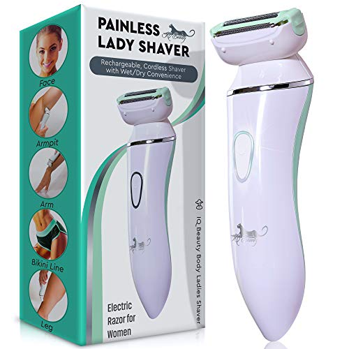 IQ Beauty Electric Razor for Women Cordless 3 Blade Rechargeable Waterproof L...