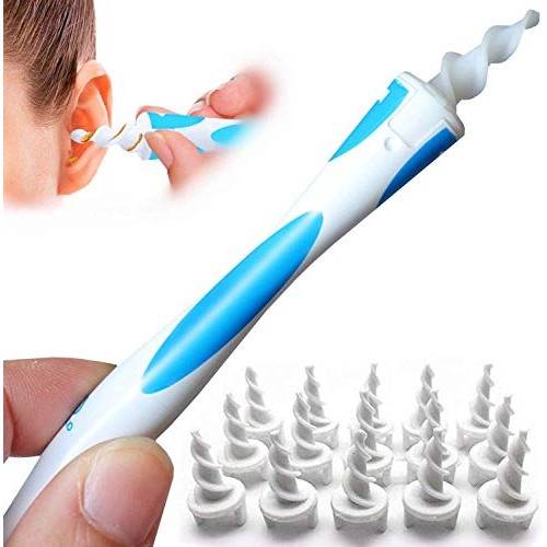 Q-Grips Earwax Remover Safe Ear Wax Removal Tool Kit, Spiral Ear Cleaner with...