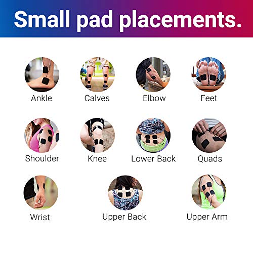 iReliev TENS Unit Electronic Pulse Massager & (8) Electrodes Pain Relief Bund...