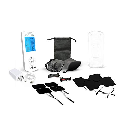 TENS Unit + EMS Muscle Stimulator by iReliev: Comes with 14 Therapy Modes, Pr...