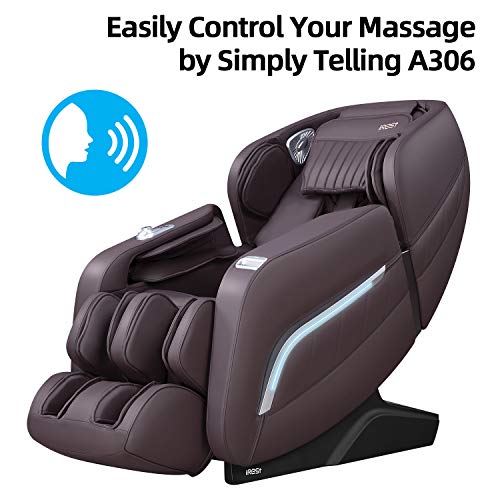 iRest 2022 Massage Chair, Full Body Zero Gravity Recliner with AI Voice Contr...