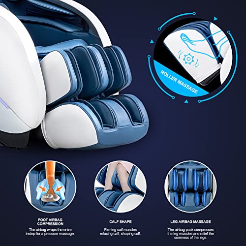 iRest SL Track Massage Chair Recliner, Full Body Massage Chair with Yoga Stre...