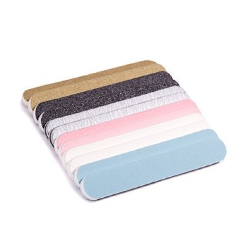Iridesi Professional Colorful Mini Finger Nail Files Washable Emery Boards 3-...