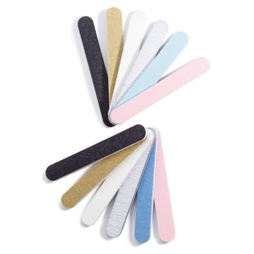 Iridesi Professional Colorful Mini Finger Nail Files Washable Emery Boards 3-...