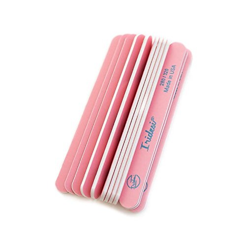 Nail Files and Buffers Premium Pink Light Pink 280 320 Washable Emery Boards ...