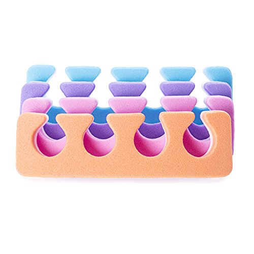 Toe Separators - Soft Two Tone Toe Spacers - Great Toe Cushions - Apply Nail ...