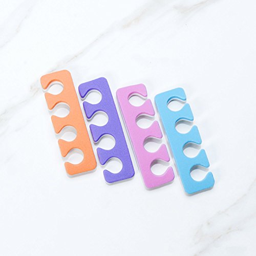 Toe Separators - Soft Two Tone Toe Spacers - Great Toe Cushions - Apply Nail ...