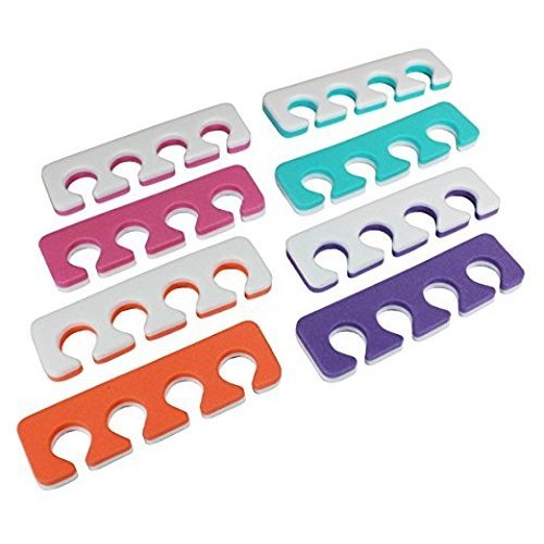 Toe Separators - Soft Two Tone Toe Spacers - Great Toe Cushions - Apply Nail ...