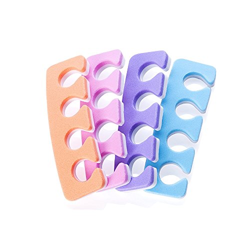Toe Separators - Soft Two Tone Toe Spacers - Great Toe Cushions - Apply Nail ...