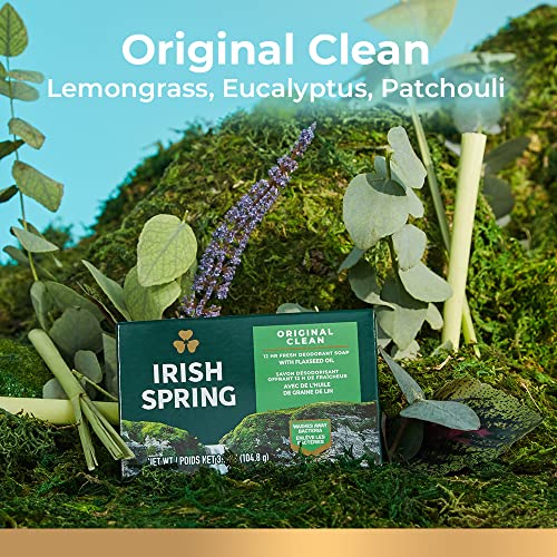 Irish Spring Men's Deodorant Bar Soap, Original Scent - 3.7 ounces (24 Count)