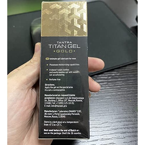 Titan Gel Gold for Men Cream Massage Gel (Pack of 2)