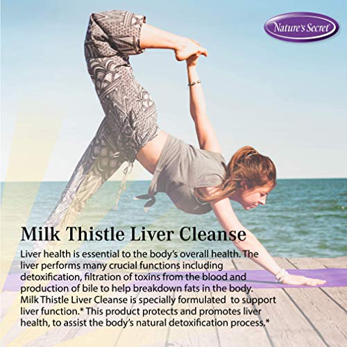 Nature's Secret Milk Thistle Liver Cleanse Supports Healthy Liver Function & ...