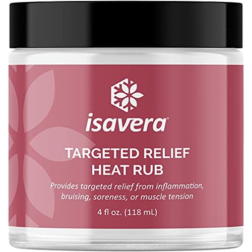 Isavera - Targeted Relief Heat Rub - Targeted Relief from Inflammation, Bruis...