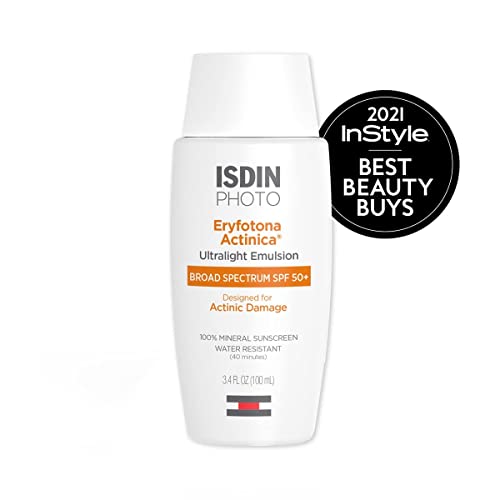 ISDIN Eryfotona Actinica Mineral Sunscreen SPF 50+ Zinc Oxide 3.4 Fl. Oz.