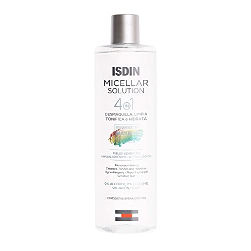 ISDIN Micellar Solution, 4 in 1 Makeup Remover, Cleanser, Hydrating Toner - S...