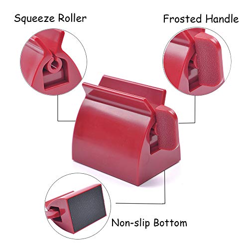 ISKYBOB Set of 2 Rolling Tube Toothpaste Squeezer Dispenser Toothpaste Seat H...