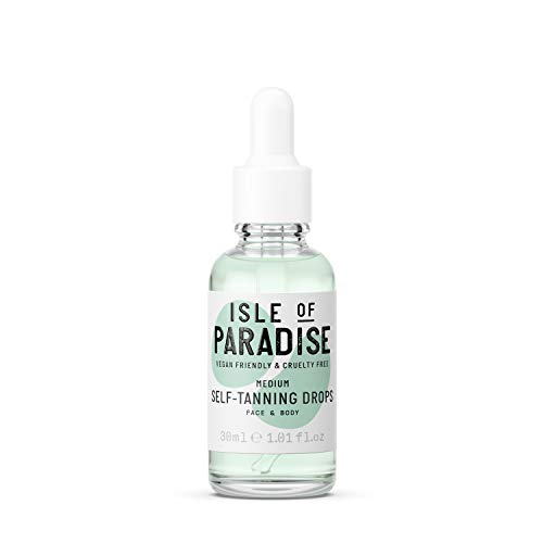 Isle of Paradise Self Tanning Drops, Medium (Golden Glow) - Vegan and Cruelty...