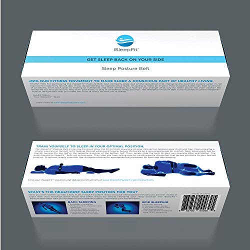 The iSleepFit Adult Sleep Positioner Belt Trains You to Sleep in Your Optimal...