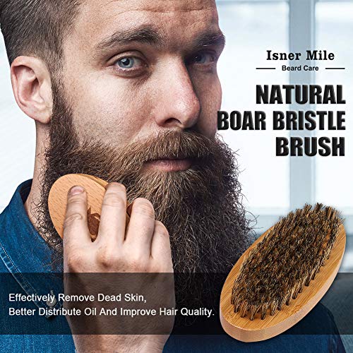 Beard Growth Kit, Beard Grooming Kit for Men with Beard Growth Oil, Beard Bru...