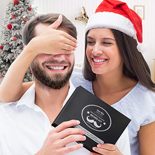 Beard Growth Kit, Beard Grooming Kit for Men with Beard Growth Oil, Beard Bru...