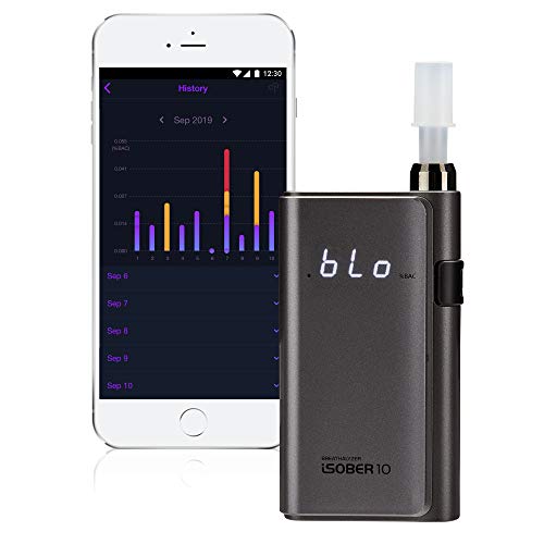 iSOBER 10 Breathalyzer | HSA/FSA Eligible | DOT, NHTSA Compliant Alcohol Test...