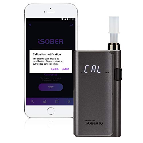 iSOBER 10 Breathalyzer | HSA/FSA Eligible | DOT, NHTSA Compliant Alcohol Test...