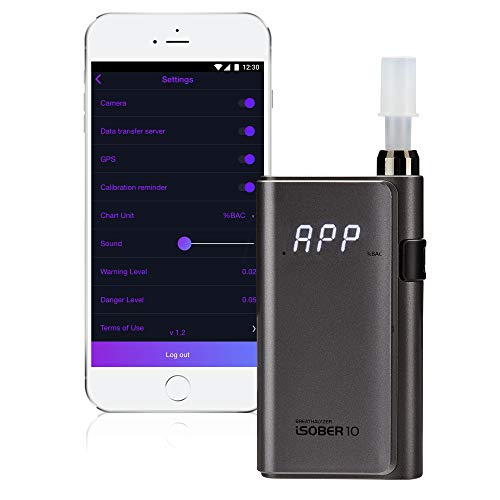 iSOBER 10 Breathalyzer | HSA/FSA Eligible | DOT, NHTSA Compliant Alcohol Test...
