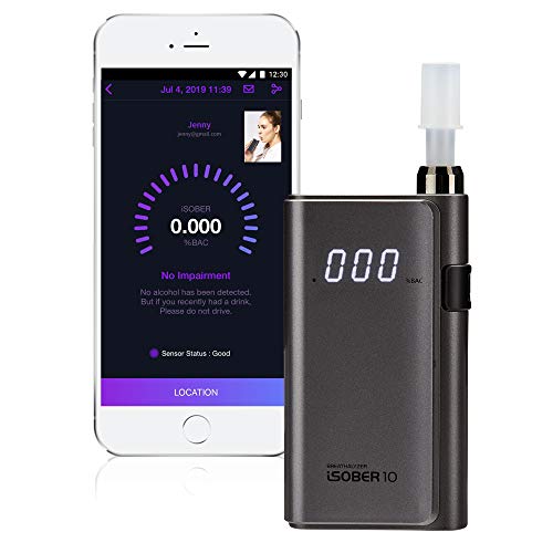 iSOBER 10 Breathalyzer | HSA/FSA Eligible | DOT, NHTSA Compliant Alcohol Test...