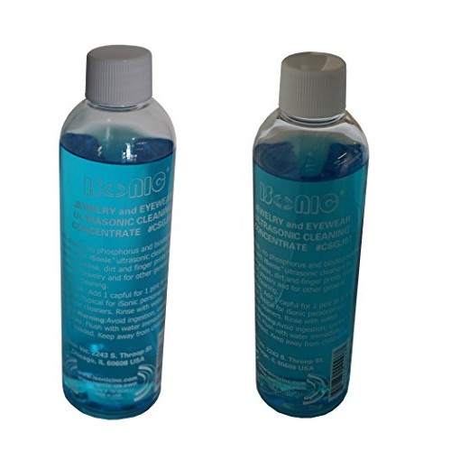 iSonic - CSGJ01x2 CSGJ01-8OZx2 Ultrasonic Jewelry/Eye Wear Cleaning Solution ...