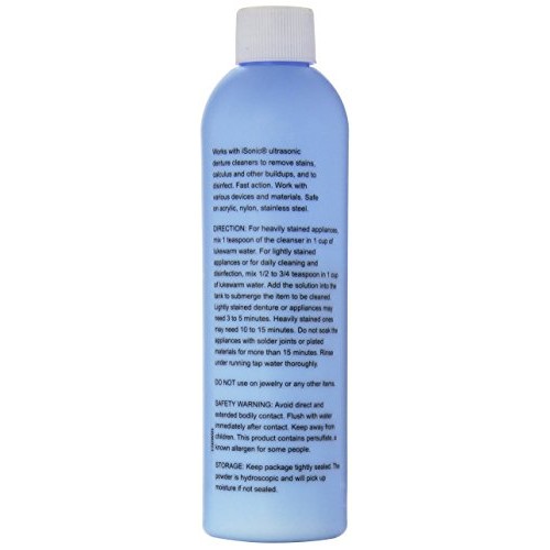 iSonic White CSDW01 Denture/Retainer Cleaning Crystal to Remove Stains, Build...