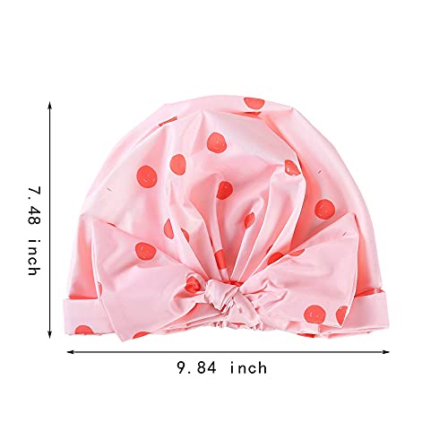 iSPECIAL Shower Cap for Women Long Hair Reusable, Adjustable Shower Caps & Lu...