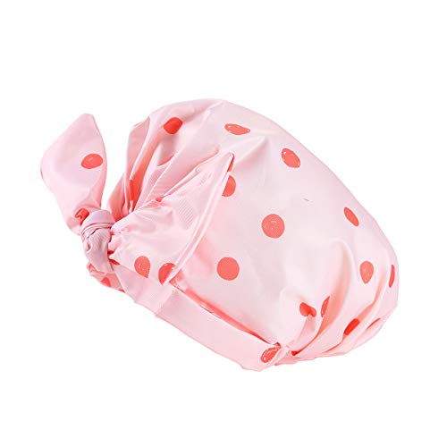 iSPECIAL Shower Cap for Women Long Hair Reusable, Adjustable Shower Caps & Lu...