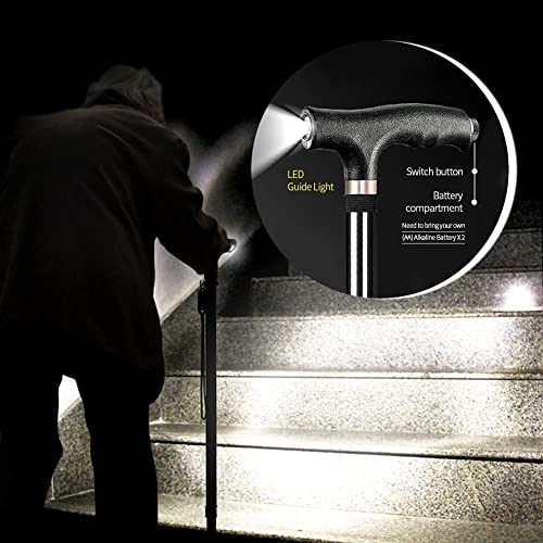ispuoocti Cane with LED Light,Walking Cane for Men & Women,Walking Sticks for...