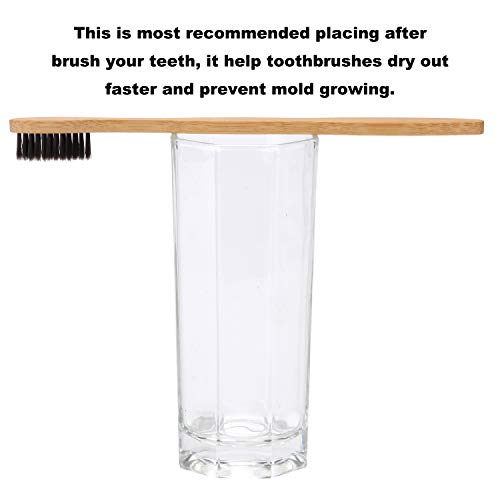 Biodegradable Eco-Friendly Natural Bamboo Charcoal Toothbrushes - Pack of 4