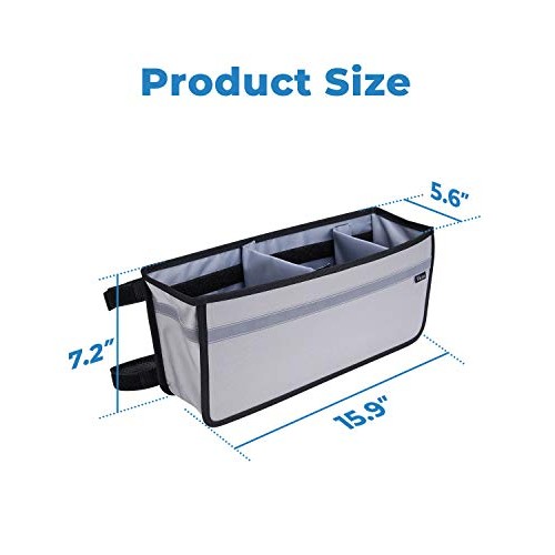 ISSYAUTO Walker Basket, Strap Mount Walker Cup Drink Holder with Two Split Bo...