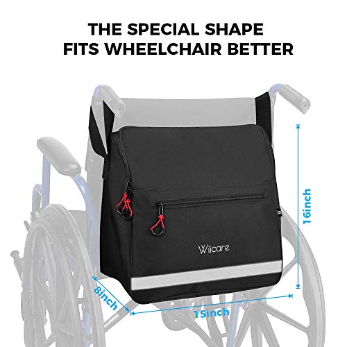 ISSYAUTO Wheelchair Bag, Wheelchair Backpack Bag, Wheelchair Back Bag Provide...