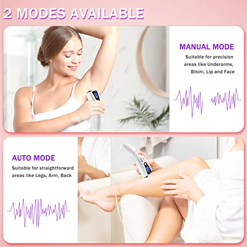 at-Home Hair Removal for Women & Men, Upgraded to 999,999 Flashes Laser Hair ...