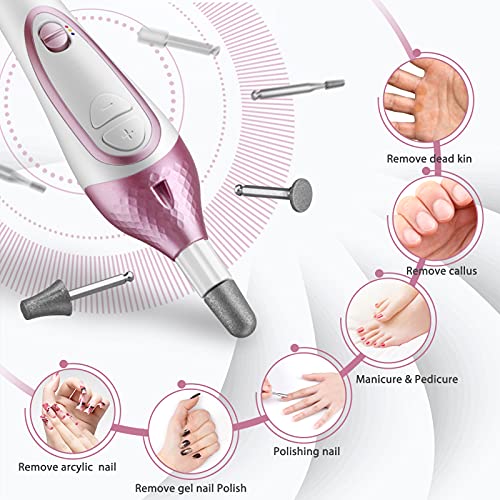 ISTON 36-piece Professional Manicure & Pedicure Kit, Cordless Nail Drill Mach...