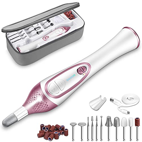 ISTON 36-piece Professional Manicure & Pedicure Kit, Cordless Nail Drill Mach...