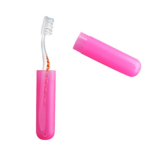 ISusser Pack of 12 Plastic Toothbrush Case, 6 Color Portable Dust-Proof Tooth...